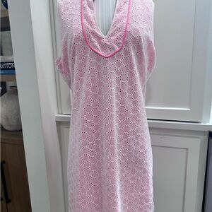 Sail to Sable Eyelet Pink Dress XL